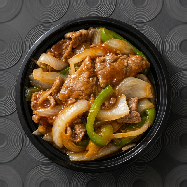 Pepper Steak with Onion.